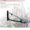 Wall Mount Bracket w/Scroll 24" Arm