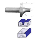 Plunge Roundover Form Tool 3/8"R  1/2"Shk